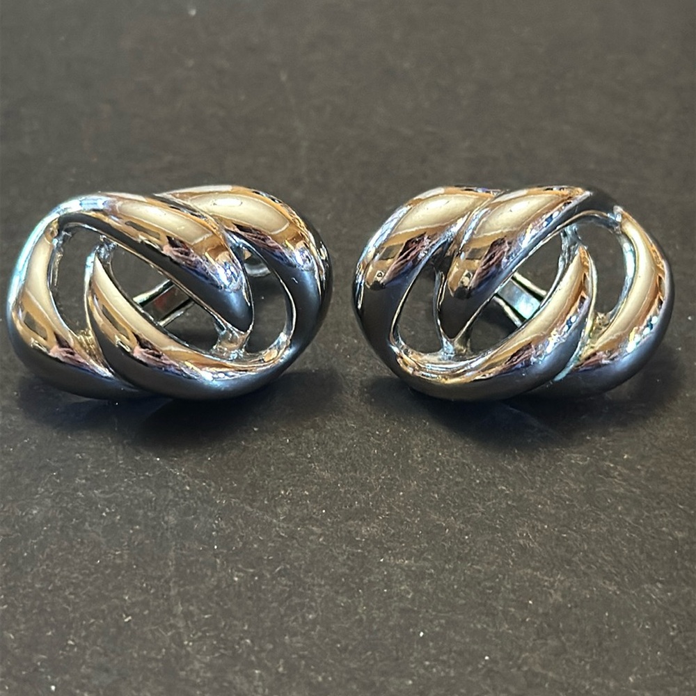 Napier Screw Back Silver-Tone Clip On Earrings
